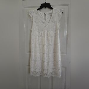 Speechless Womens Floral Summer White Dress New